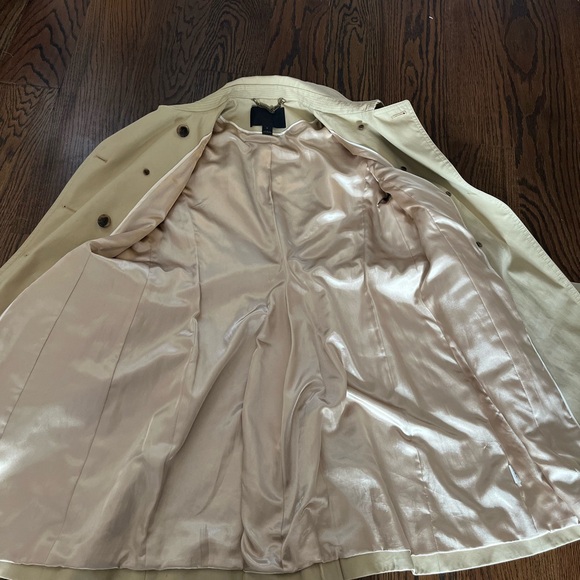 J. Crew Collection Icon Beige Double-Breasted Trench Coat - Picture 10 of 11